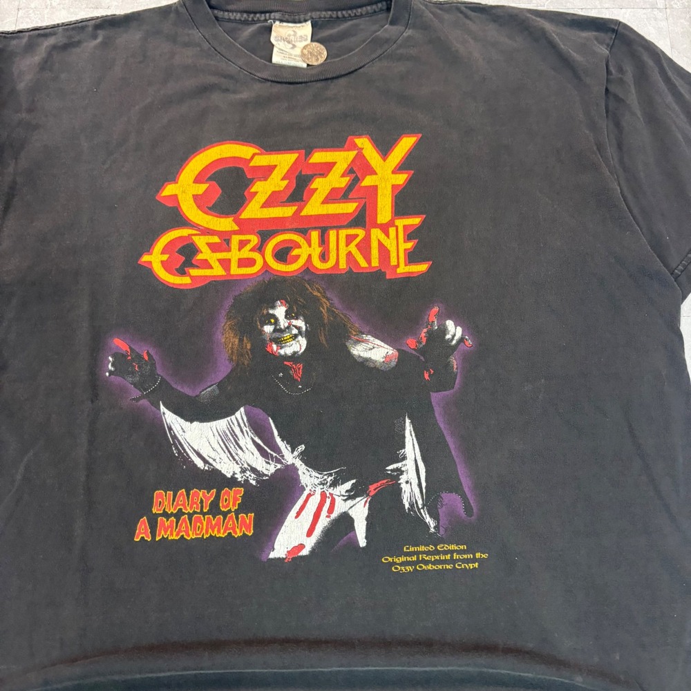 1990's Ozzy Osbourne Diary of a Madman Shirt XL Black Cronies tee - Picture 2 of 5